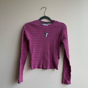 NWOT PEANUTS snoopy cropped sweater